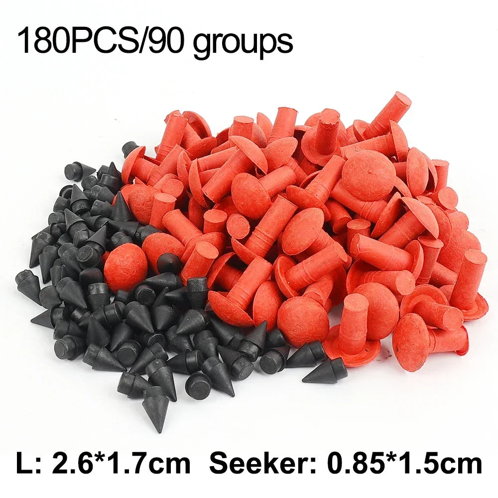180pcs Car Rubber Nails Mushroom Plug Tyre Repair Nail Plug Puncture Repair Seals Auto Motorcycle Bike Wheel Tire Repair Tools