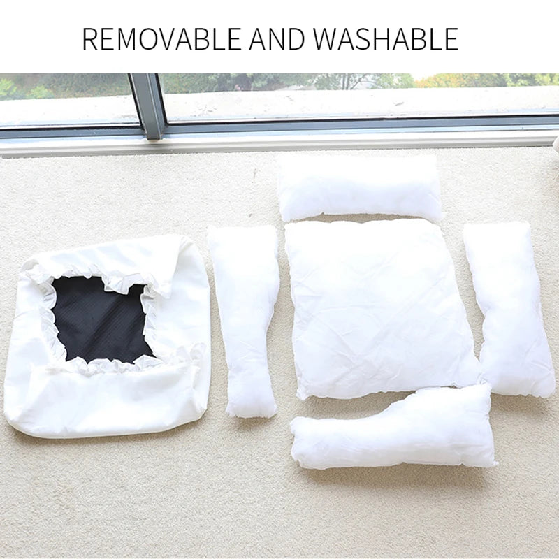 Cute Lace Puppy Square Sleeping Mat Bed Cat Sofa, Warming Dog Beds without Pillow, Washable Pet Bed with Breathable Cotton