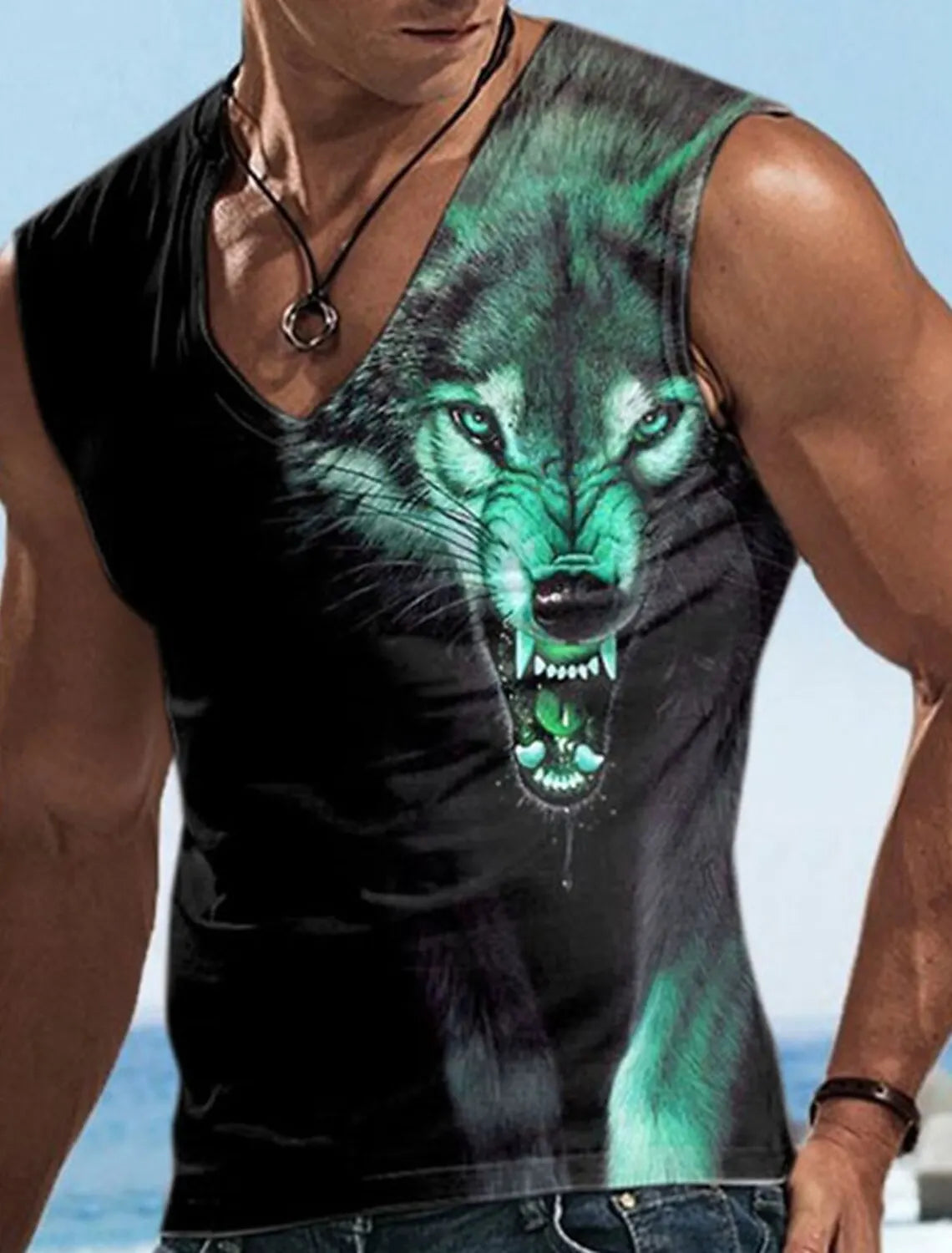 Men's V-Neck Vest Sleeveless T-Shirt Sports Gym Four Seasons Fitness Vest Men's Fitness Sweatshirt Summer Men's Undershirt