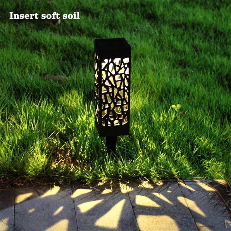 1-5pc Outdoor Waterproof LED Solar Lawn Light Garden Decor Solar Buried Lamps Pavilion Yard Way Christmas Lamp Lawn Solar Lights