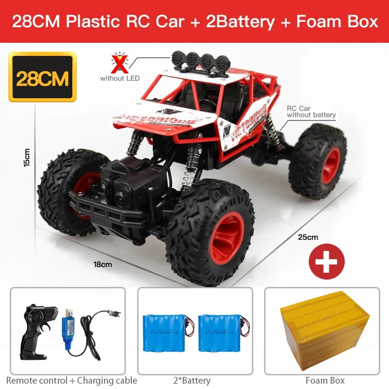ZWN 1:12 / 1:16 4WD Remote Control Car With Led Lights 2.4G Radio RC Cars Off-Road 4x4 Control Trucks Toys Gifts for Children