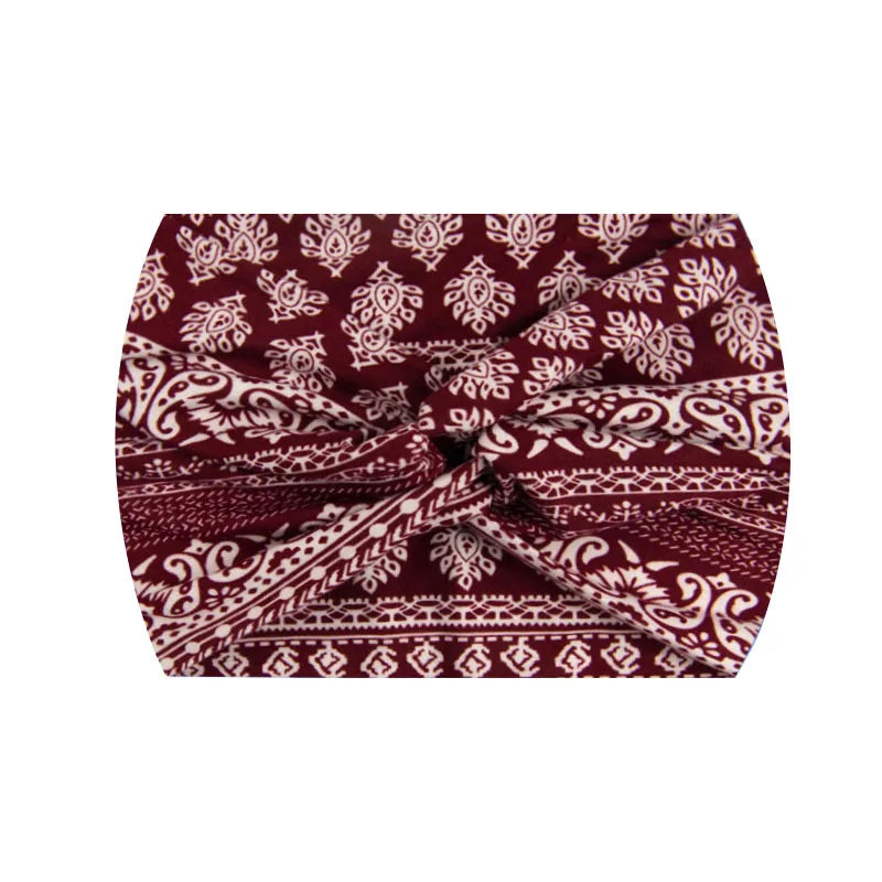 Widening 18CM stretch printed sports sweatband headband headscarf hairband hair tie band
