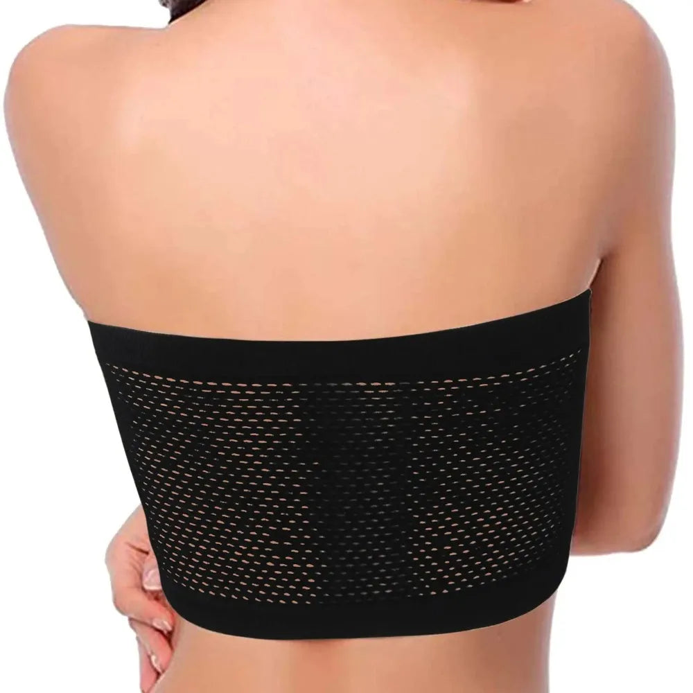 Women Breathable Mesh Tube Bra No breast pads