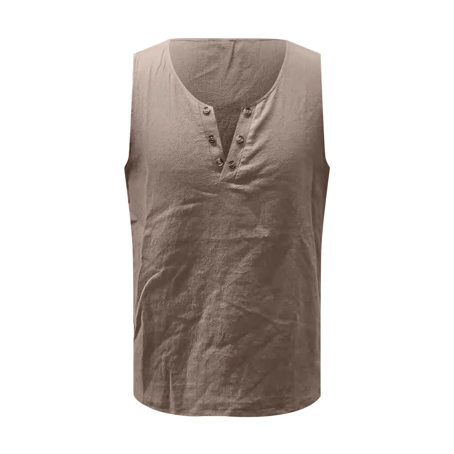 Sleeveless Beach Shirts For Men Summer Tank Summer Beach Sun-protective Clothing Teenagers Simple Fit Sports Fitness T-shirt