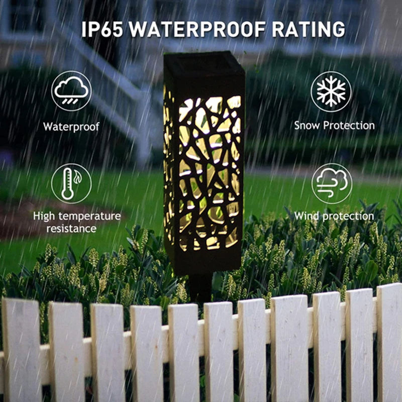 1-5pc Outdoor Waterproof LED Solar Lawn Light Garden Decor Solar Buried Lamps Pavilion Yard Way Christmas Lamp Lawn Solar Lights