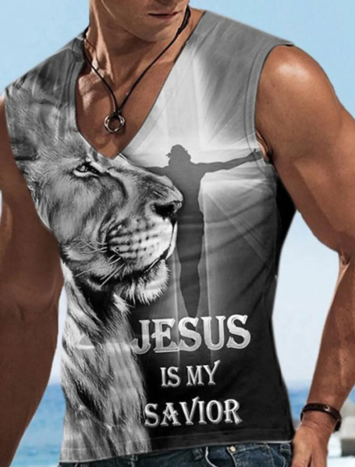 Men's V-Neck Vest Sleeveless T-Shirt Sports Gym Four Seasons Fitness Vest Men's Fitness Sweatshirt Summer Men's Undershirt