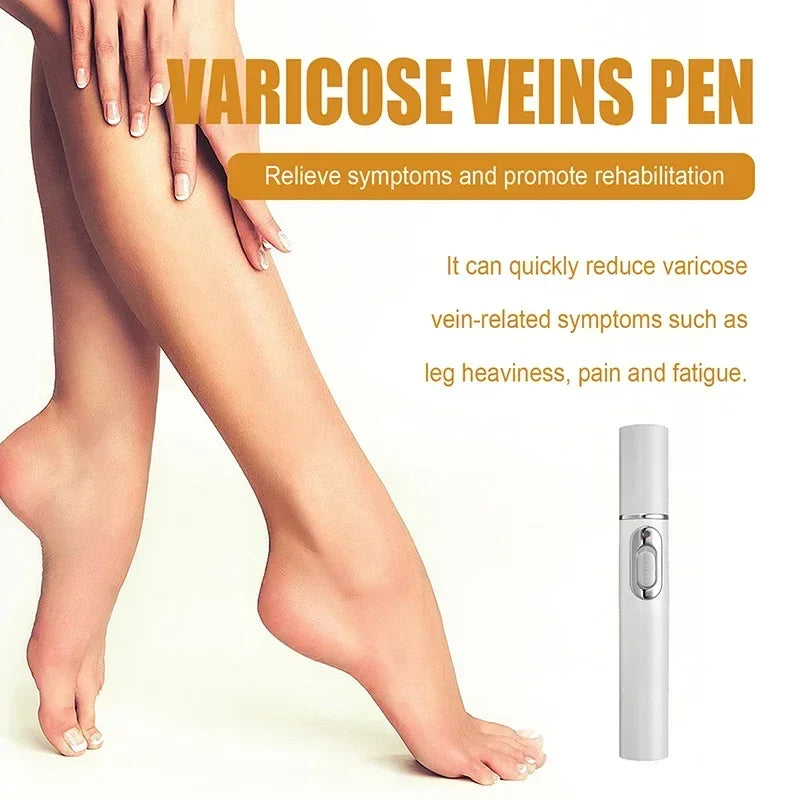 Upgrade varicose veins laser pen, medical grade 980nm infrared therapy device, spider vein and leg blood Painless treatment with