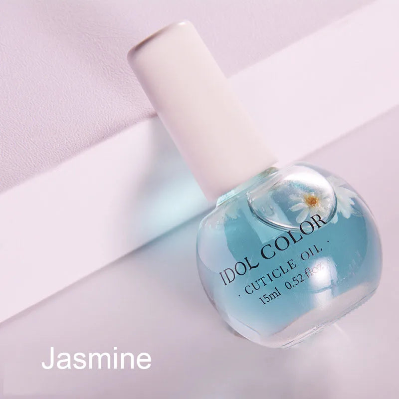 15ml Nail Cuticle Nutrition Oil Honey/Peach Strawberry/Orange/Lemon Cuticle Revitalizer Oil Prevent Nail Care Nourish Oil Tool