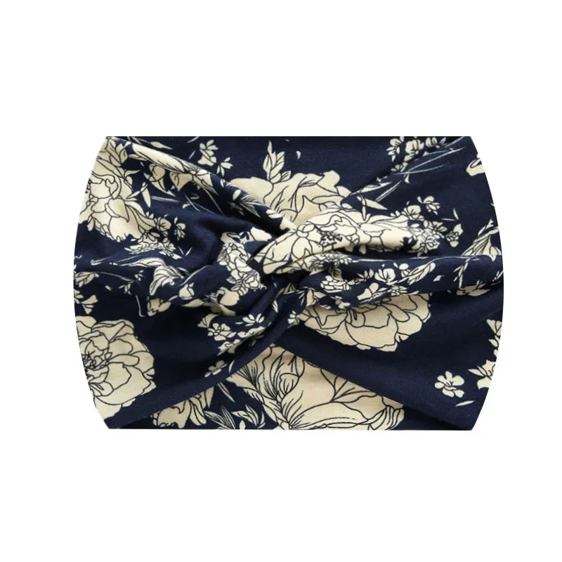 Widening 18CM stretch printed sports sweatband headband headscarf hairband hair tie band