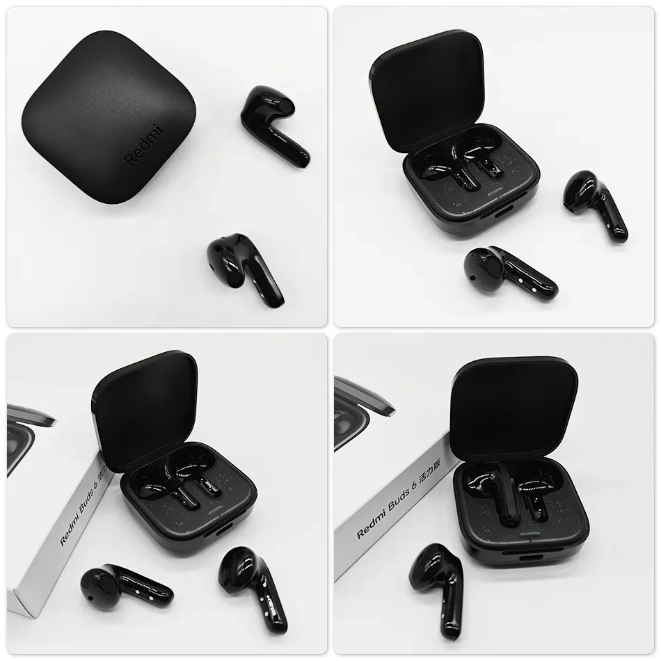 Xiaomi Redmi Buds 6 Active Global Version TWS Earphone Noise Resist Bluetooth Headset BT 5.4 Wireless Headphone 30h Long Battery