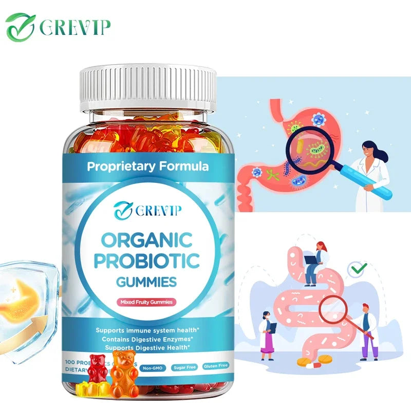 Organic Probiotic Gummies - Maintain Digestive Balance and A Healthy Bacterial Environment