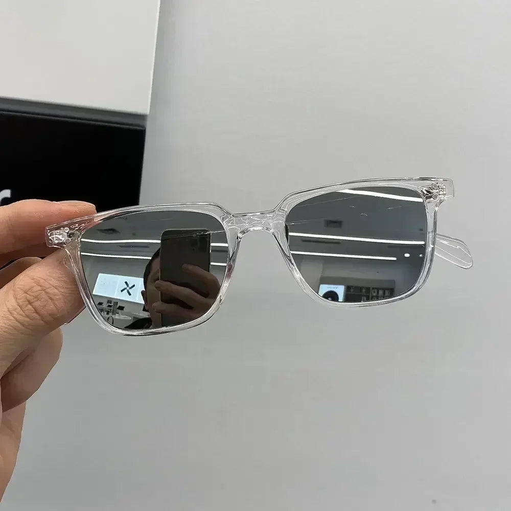 선글라스 Leopard Dark Green Square Sunglasses Man Shades Male Sun Glasses Очки Brand Designer Travel Vintage Oculos De Sol