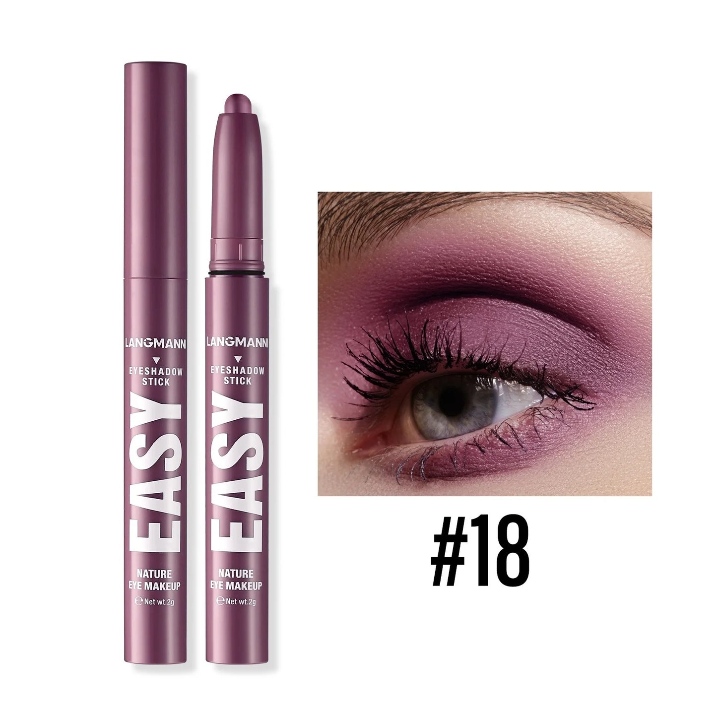 12 Colors Pearly Eyeshadow Stick Waterproof Glitter Matte Nude Eye Shadow Pencil High Pigmented Shimmer Eyeshadow Makeup Tool