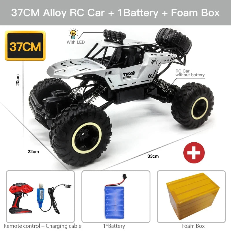ZWN 1:12 / 1:16 4WD Remote Control Car With Led Lights 2.4G Radio RC Cars Off-Road 4x4 Control Trucks Toys Gifts for Children