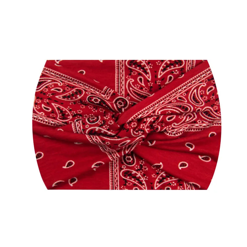 Widening 18CM stretch printed sports sweatband headband headscarf hairband hair tie band