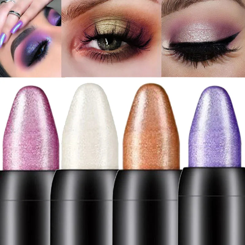 15Pcs Pearlescent silkworm eyeshadow pen lasting waterproof and not blooming Shiny pearlescent gel pen 16 color eye shadow pen