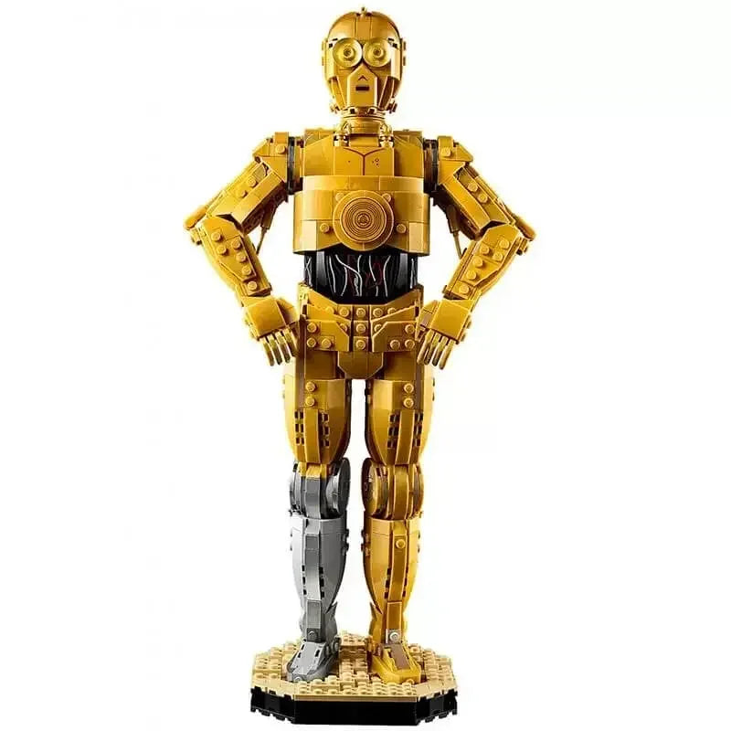 1140pcs MOC 75398 Space Wars C-3PO Droid Figure Action Model Building Blocks Home Decor Assembly Educational Toys Gift for Kids
