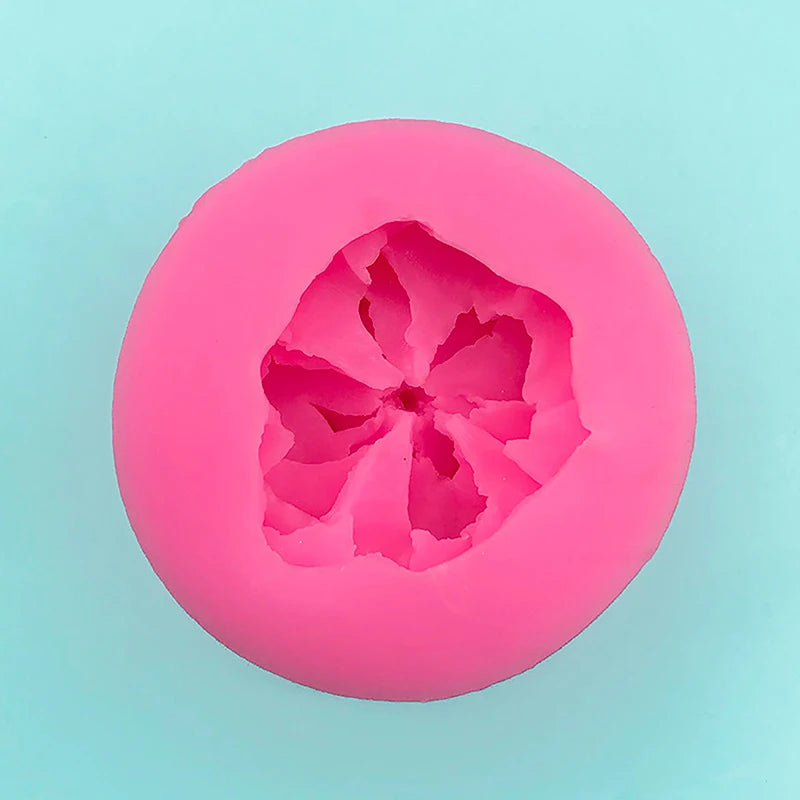1Pc Beautiful Flower Mould DIY Plaster Resin Art Soft Silicone Fondant Chocolate Mold Soap Cake Decoration Baking Tool