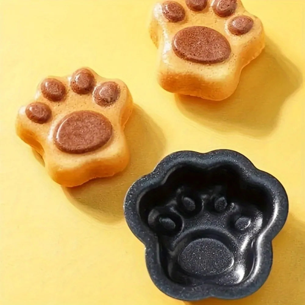5pcs Baking Tools Non-Stick Cat Claw Cupcake Mold Easy Demoulding Mini Cake Pan Aluminum Pastry Molds Bakery
