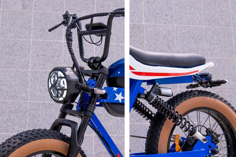 HAPPYRUN G100 Pro Global Comme Morative Electric Bikes All-Terrain Electric Motor Bike 3000w Motor 18Ah + 15Ah Dual Battery