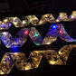 1pc Christmas Tree Ribbon String Lights, 20 LEDs Battery Powered Led Lights For Christmas Tree Indoor And Outdoor Christmas Decorations, Party Weddings Xmas Tree Holiday