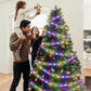 1pc Christmas Tree Ribbon String Lights, 20 LEDs Battery Powered Led Lights For Christmas Tree Indoor And Outdoor Christmas Decorations, Party Weddings Xmas Tree Holiday