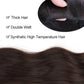 AILIADE 11Clips Long wavy Synthetic Clip On Hair Extensions Cheveux Clip Naturel High Temperature Fiber Black Brown Hairpiece