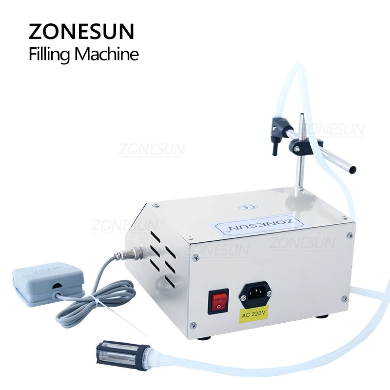 ZONESUN GFK160 Numerical Control Perfume Juice Oil Filter Beverage Mineral Water Bottle Liquid Filling Machine Packing Machine