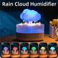 2024 Rain Cloud Night Light Humidifier With Raining Water Drop Sound And 7 Color Led Light Essential Oil Diffuser Aromatherapy