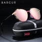 BARCUR Luxury Polarized Sunglasses Women Round Sun Glassess Ladies Lunette De Soleil Femme