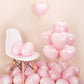 1 Set Valentines Day Balloons Arch Lip Lipstick Foil Globos Pastel Pink Rose Balloon Garland for Wedding Birthday Valentine Deco