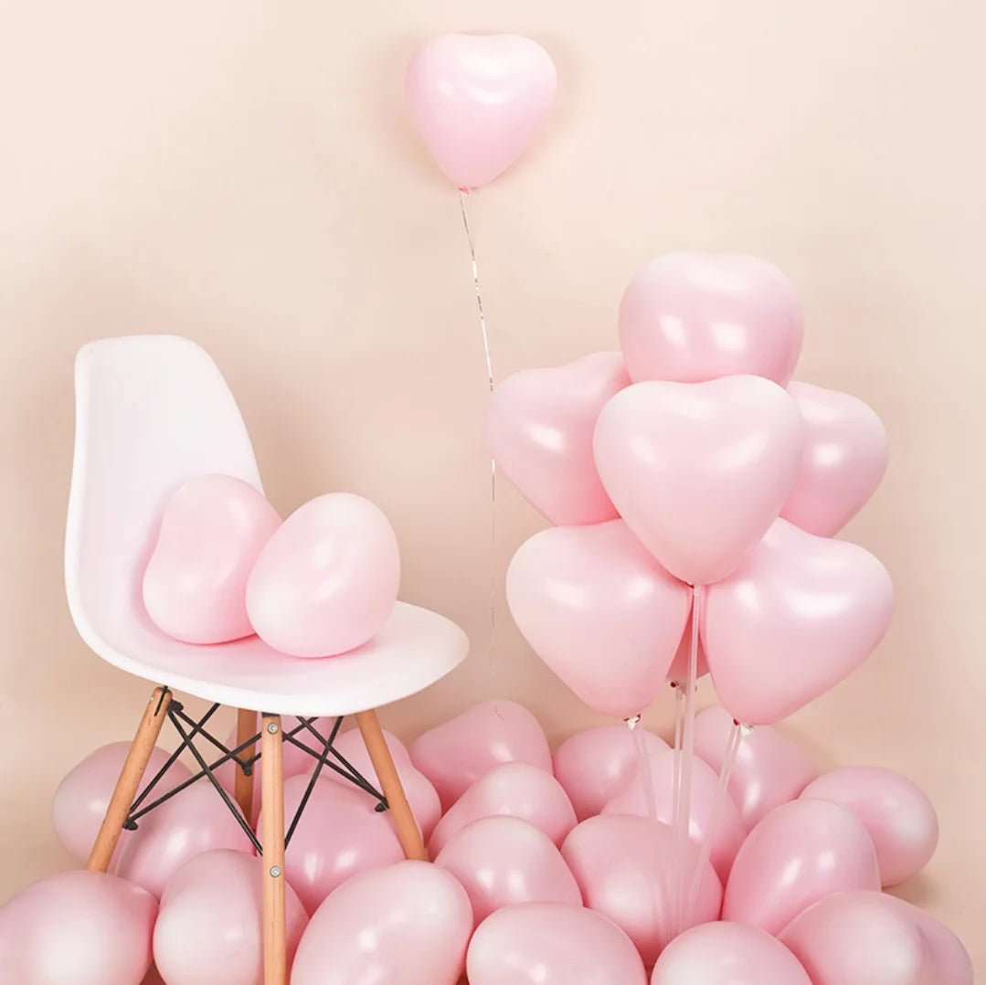 1 Set Valentines Day Balloons Arch Lip Lipstick Foil Globos Pastel Pink Rose Balloon Garland for Wedding Birthday Valentine Deco