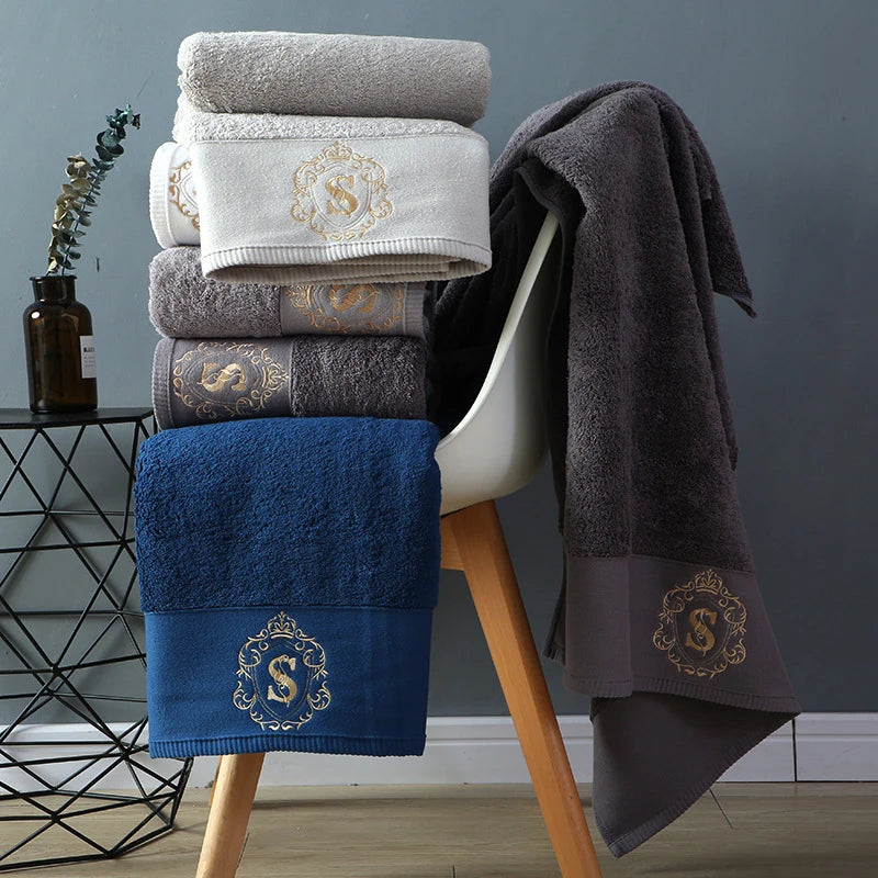 2023 New High-grade 100% Cotton Luxury Towels Bathroom Face Bath Towel Set Soft Five Star Hotel Towel adults Serviette  80x160cm