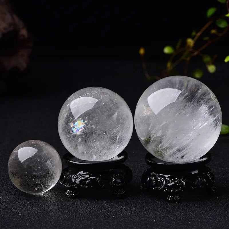 Boule de Quartz en pierre naturelle, 1 pièce, boule de Massage minérale de guérison, méditation Reiki, pierre énergétique, décoration de la maison