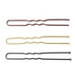 100 PCS/Bag 5cm/6cm U Shaped Alloy Hairpins Waved Hair Clips Simple Metal Bobby Pins Barrettes Bridal Hairstyle Tools Hair Pins