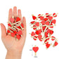 50pcs Mini Wooden Clip Love Heart Shape Photo Paper Clips Pegs Valentines Day Wedding Birthday Party Home Decoration DIY Crafts