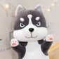 Kawaii Long Pillow Husky Plush Toys Cute Stuffed Soft Animal Dog Sleeping Cushion Boyfriend Pillow For Children Baby Girls Gifts