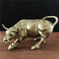 Bronze Bull Statue Ornament Wall Street Cattle Sculpture Statue Charging Stock Market Resin Mascot Home Office Decoration Gifts