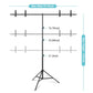 1.5/2/2.6M*2M T-Shape Backdrop Stand With Green Screen Photo Background Support For Birthday Portrait Photo Studio Photography