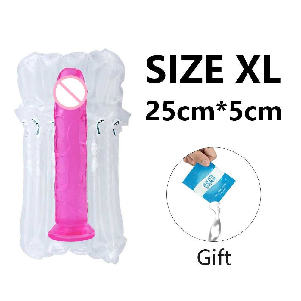 Huge Flesh Realistic Dildo Vagina Anal Butt Plug Strap On Penis Suction Cup For Woman Adult Vibrator Sex Toy Shop Pussy Pump