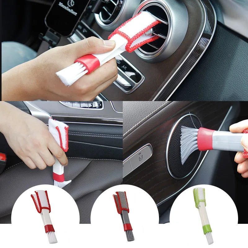 Car Air Conditioner Vent Brush Microfibre Car Grille Cleaner Auto Detailing Blinds Duster Brush Car-styling Cleaning Tools