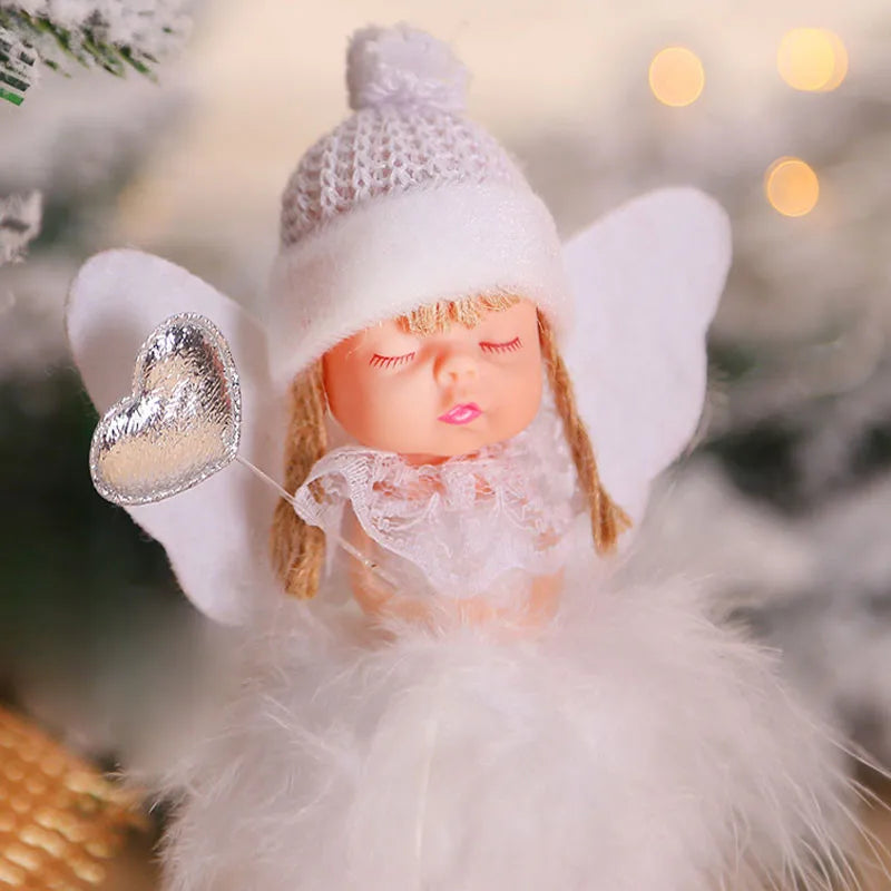 2022 Xmas Cute Angel Dolls Merry Christmas Tree Decorations for Home Navidad Ornaments Noel Natal Decor 2023 New Year Kid Gifts