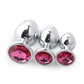 3 Size/set Metal Anal plug butt plug Sex Toys Butt Toys For Women/Men/Couples Adult Game Masturbator Anal S/M/L Diamond Sex Shop