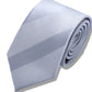 7cm Men Ties  Silver white Striped Narrow Formal Noeud Papillon Homme Korean Fashion Business Ties For Men