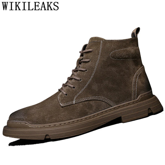 Chelsea Boots Men Chukka Boots Men Shoes Men Boots Genuine Leather Botines Hombre Schoenen Erkek Ayakkabı Botte Homme Bot Erkek