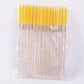 50pcs Shiny Disposable Eyelash Applicator Wands Curler Brush Set Mascara Eyebrow Spoolers  Comb Wands Spoolies Brushes