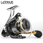 LINNHUE Fishing Reel GW1000-7000 8kg Max Drag All Metal Spool Body Handle Saltwater Reel Spinning Reel For Bass Reel Fishing