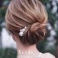 Gold Color Pearl Wedding Hair Combs Hair Accessories for Bridal Flower U Hairpins Headpiece Women Bride Hair Ornaments Jewelry