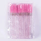 50pcs Shiny Disposable Eyelash Applicator Wands Curler Brush Set Mascara Eyebrow Spoolers  Comb Wands Spoolies Brushes