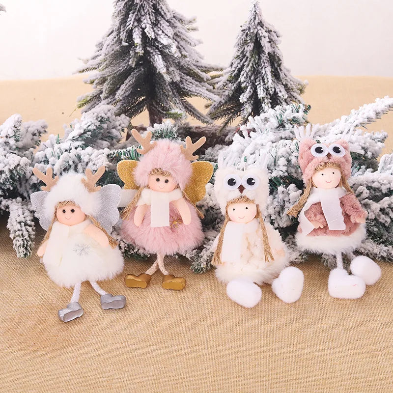 2021 New Year Natal Cute Angel Doll Xmas Tree Ornaments Noel Deco Christmas Decorations for Home Navidad 2020 Decor Santa Gifts